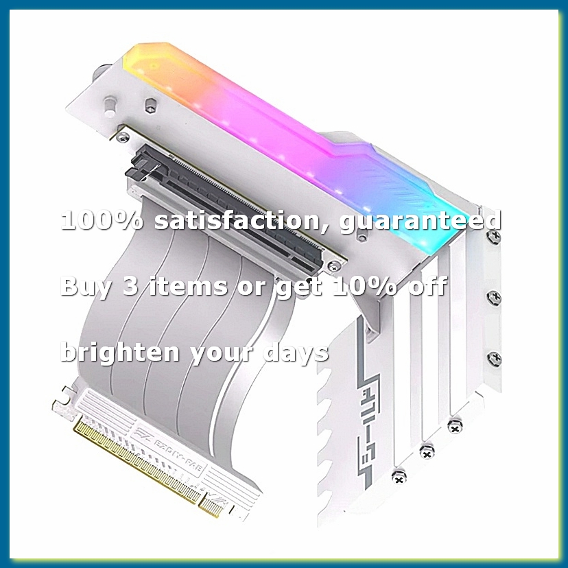 Pcie 4.0 X16 Riser Cable 90 Degree - ● Soporte vertical para montaje de