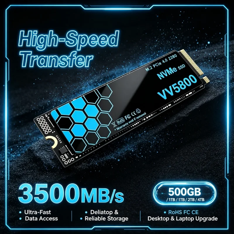 M.2 Nvme 4Tb Pcie 4.0 Ssd - VV5800, SSD NVMe M.2 PCIe 4.0