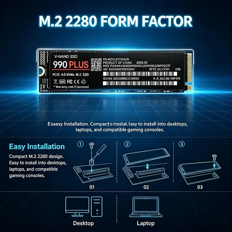 NUEVO SSD 990 Plus M.2 NVMe PC - M.2 Nvme 4Tb Pcie 4.0 Ssd reseña y precio