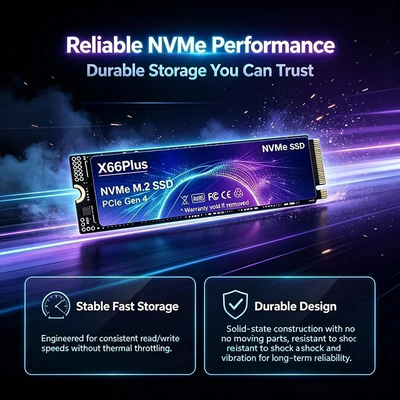 NVMe M.2 SSD PCIe 4.0 X66Plus: - M.2 Nvme 4Tb Pcie 4.0 Ssd reseña y precio