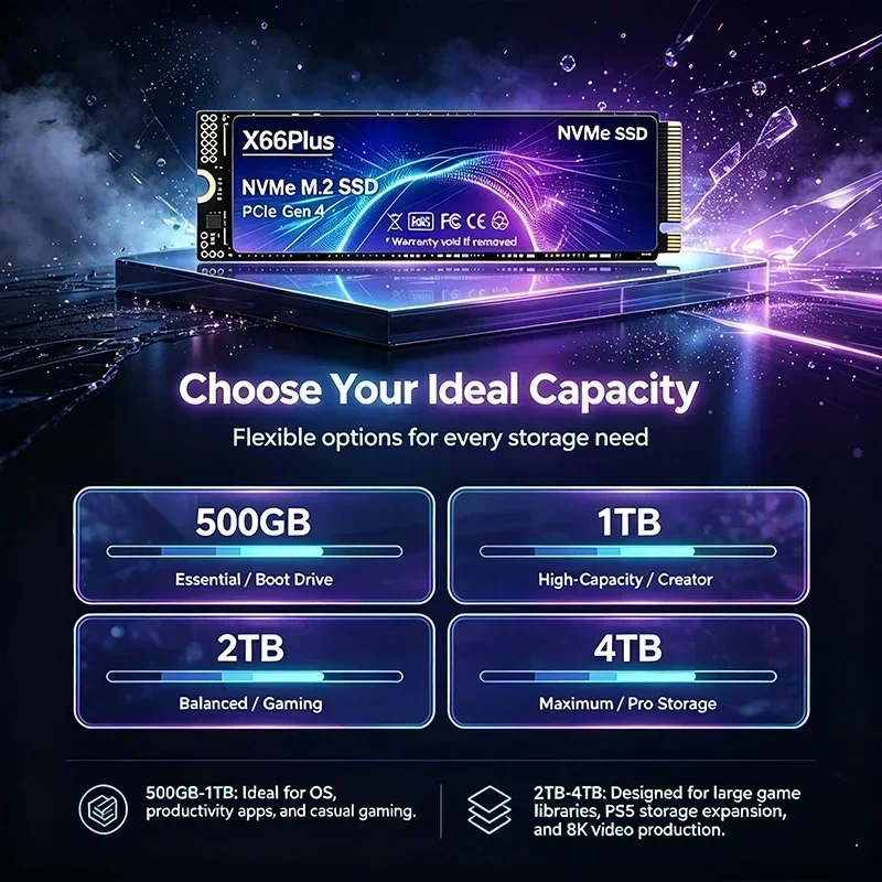NVMe M.2 SSD PCIe 4.0 X66Plus: - M.2 Nvme 4Tb Pcie 4.0 Ssd reseña y precio