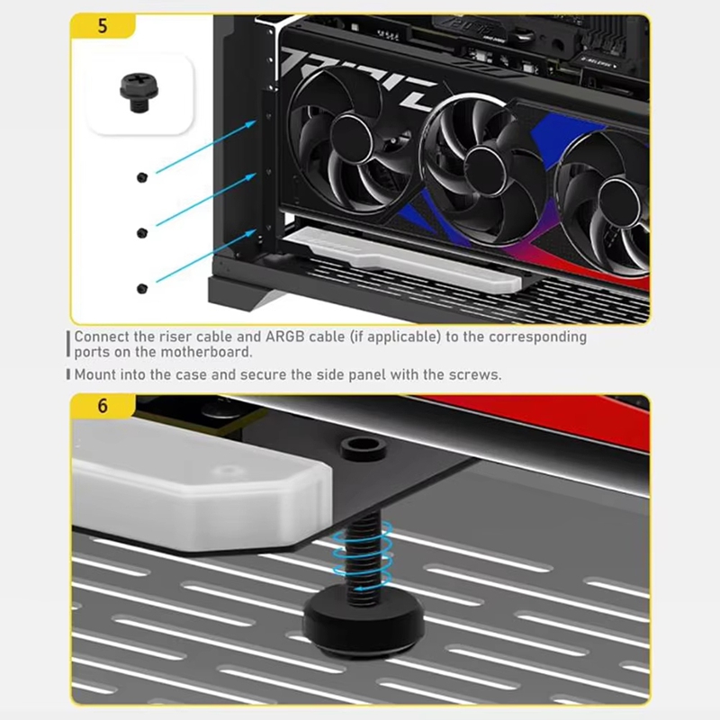 ● Soporte vertical para montaj - Pcie 4.0 X16 Riser Cable 90 Degree reseña y precio