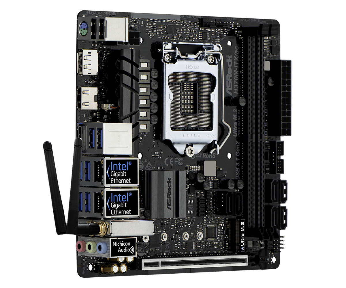 Placa base ASRock H370M-ITX/ac - B650 Itx Motherboard Wifi reseña y precio
