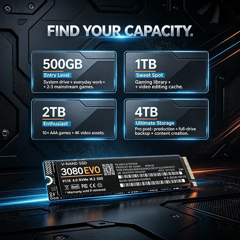 3080 EVO 1TB 2TB 4TB M.2 NVMe  - M.2 Nvme 4Tb Pcie 4.0 Ssd reseña y precio