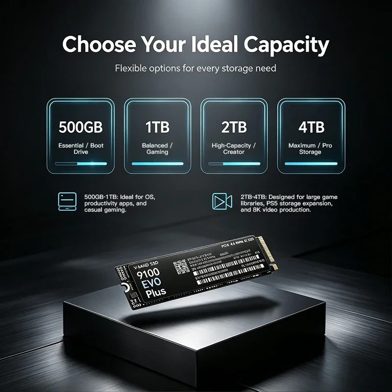 SSD M.2 NVMe 9100 EVO PLUS, Ca - M.2 Nvme 4Tb Pcie 4.0 Ssd reseña y precio