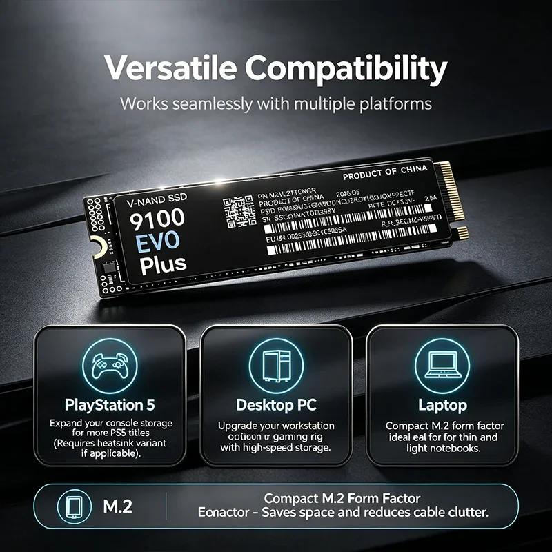 SSD M.2 NVMe 9100 EVO PLUS, Ca - M.2 Nvme 4Tb Pcie 4.0 Ssd reseña y precio