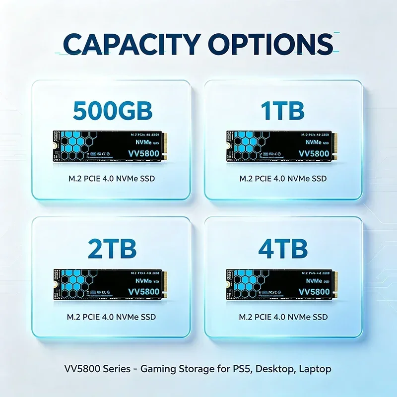 VV5800, SSD NVMe M.2 PCIe 4.0  - M.2 Nvme 4Tb Pcie 4.0 Ssd reseña y precio