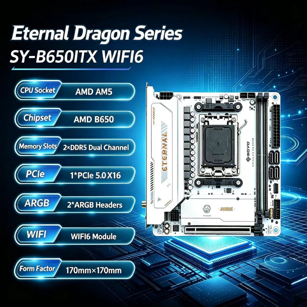 SY-B650ITX WIFI6 Placa Base Mi - B650 Itx Motherboard Wifi reseña y precio